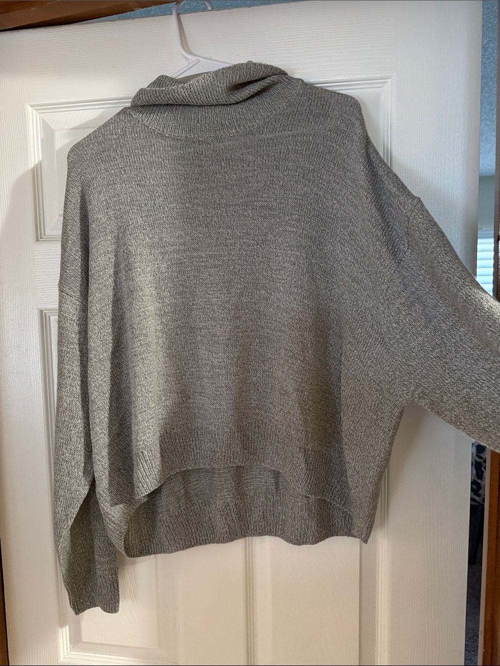 Women’s Gray Cowl Neck Sweater